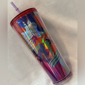 Venti Starbucks Multicolor Holographic Tumbler